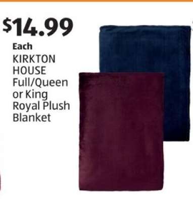 KIRKTON HOUSE Full/Queen or King Royal Plush Blanket