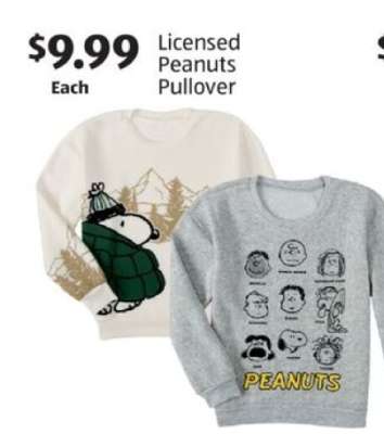 Licensed Peanuts Pullover