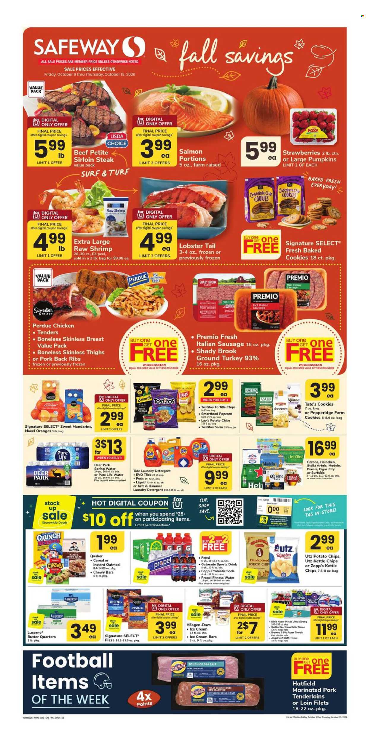 Safeway ad  - 10.09.2026 - 10.15.2026. Page 1