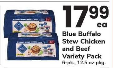 Blue Buffalo Stew Chicken and Beef Variety Pack