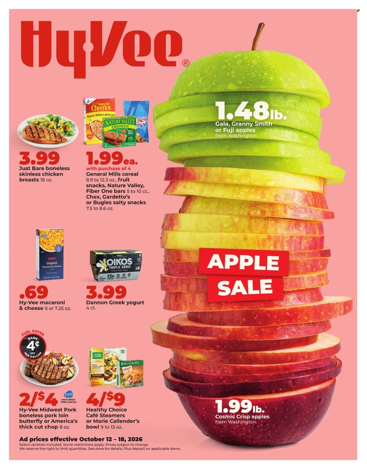 Hy-Vee ad  - 10.12.2026 - 10.18.2026. Page 1