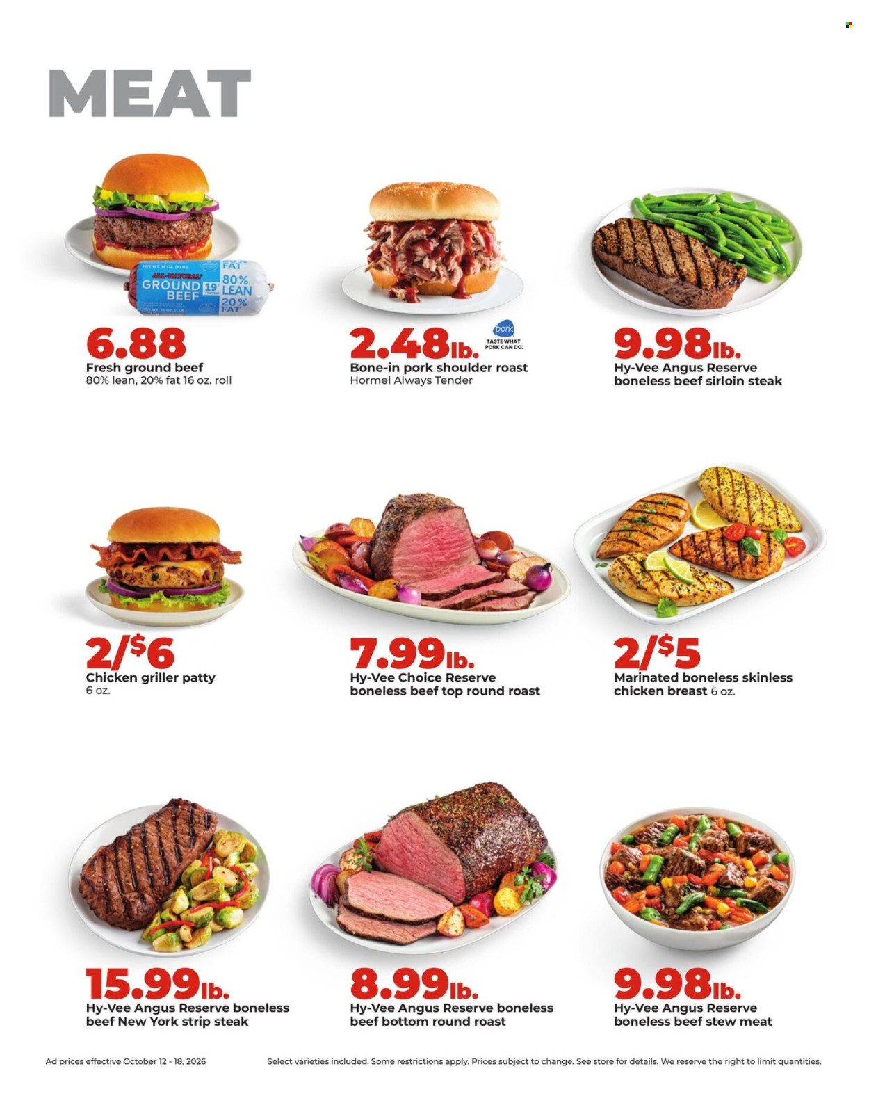 Hy-Vee ad  - 10.12.2026 - 10.18.2026. Page 12