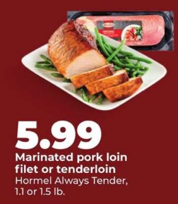 Marinated Pork Loin Filet or Tenderloin
