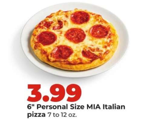 6" Personal Size MIA Italian Pizza