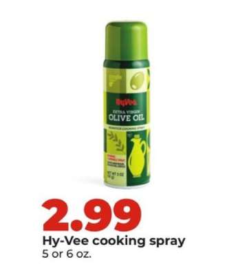 Hy-Vee cooking spray