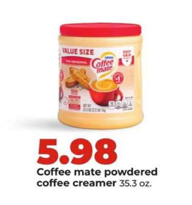 Coffee mate powdered coffee creamer