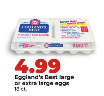 Eggland's Best Large or Extra Large Eggs