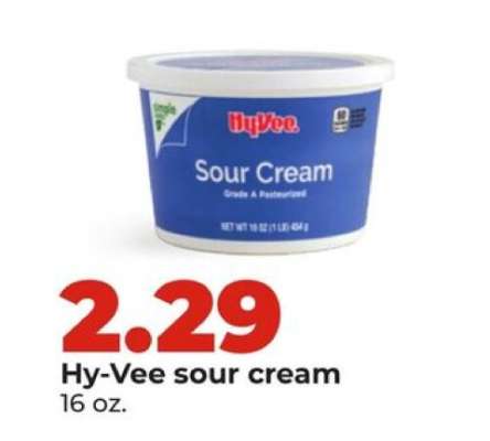 Hy-Vee sour cream