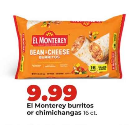 El Monterey Burritos or Chimichangas