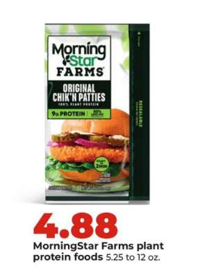 MorningStar Farms plant protein foods