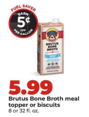 Brutus Bone Broth meal topper or biscuits