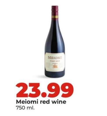 Meiomi red wine