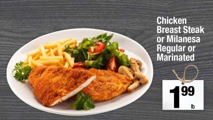 Chicken Breast Steak or Milanesa