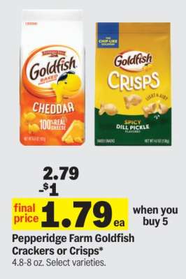 Pepperidge Farm Goldfish Crackers or Crisps