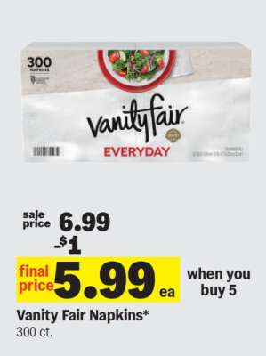 Vanity Fair Napkins