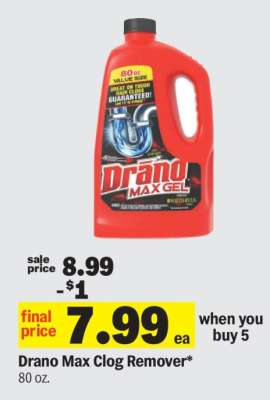 Drano Max Clog Remover