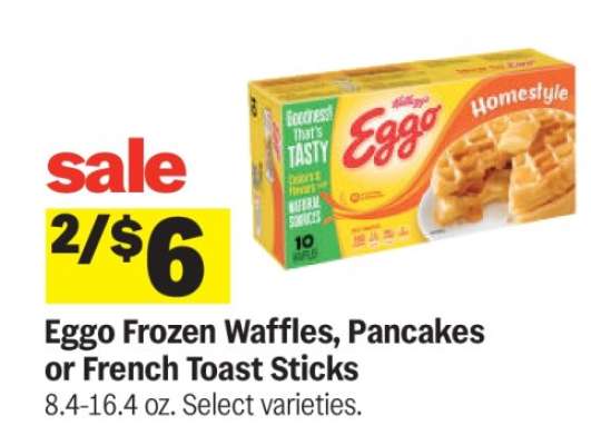 Eggo Frozen Waffles, Pancakes or French Toast Sticks