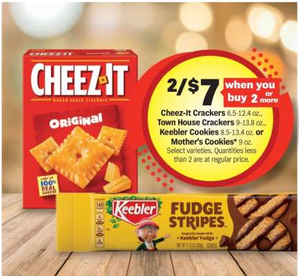Cheez-It Crackers, Town House Crackers, Keebler Cookies, Mother's Cookies