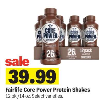 Fairlife Core Power Protein Shakes*