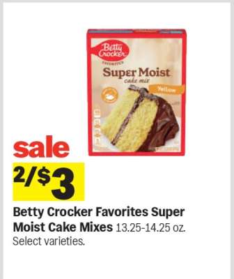 Betty Crocker Favorites Super Moist Cake Mixes