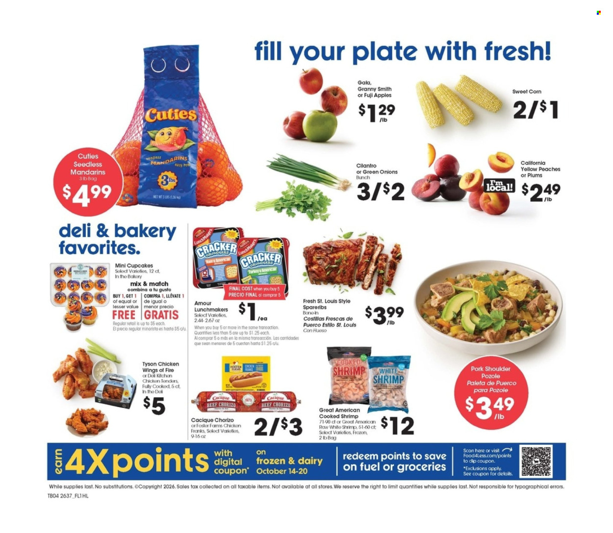 Food 4 Less ad  - 10.14.2026 - 10.20.2026. Page 4