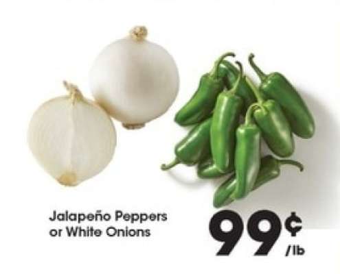 Jalapeño Peppers or White Onions