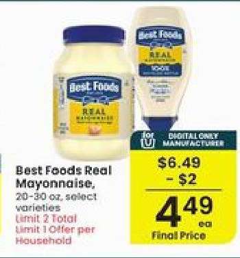Best Foods Real Mayonnaise