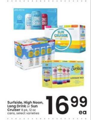 Surfside, High Noon, Long Drink or Sun Cruiser