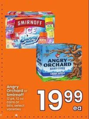 Angry Orchard or Smirnoff