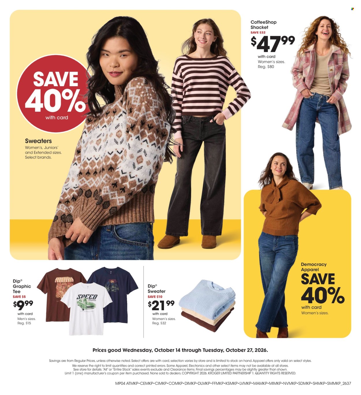 Kroger ad  - 10.14.2026 - 10.27.2026. Page 4