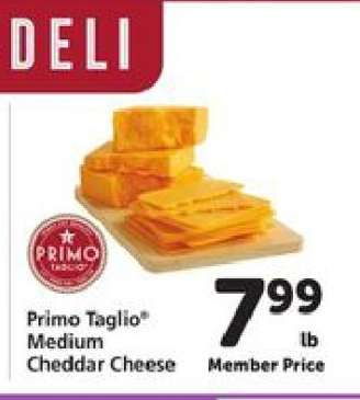 Primo Taglio Medium Cheddar Cheese
