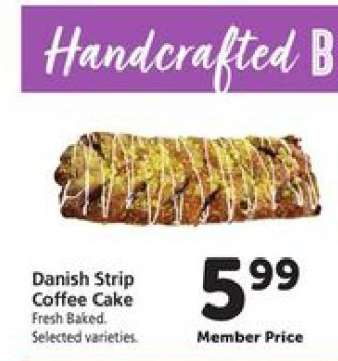 Danish Strip Coffee Cake