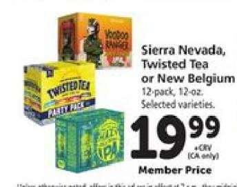 Sierra Nevada, Twisted Tea or New Belgium