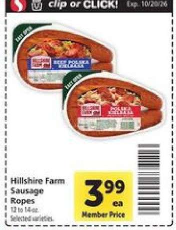Hillshire Farm Sausage Ropes