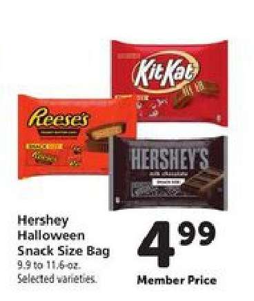 Hershey Halloween Snack Size Bag