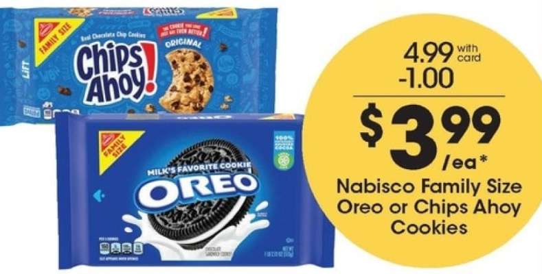 Nabisco Family Size Oreo or Chips Ahoy! Cookies*