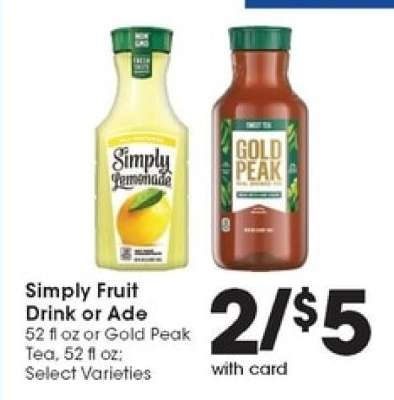 Simply Fruit Drink or Ade