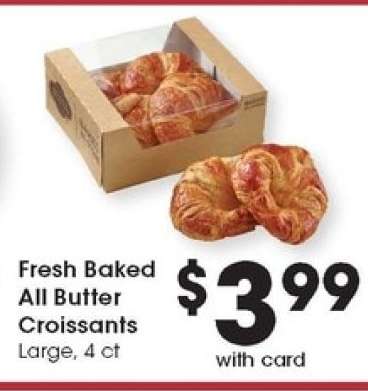 Fresh Baked All Butter Croissants