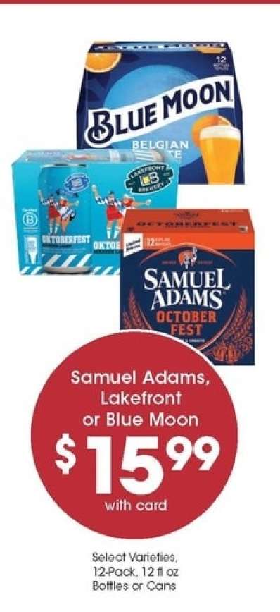 Samuel Adams, Lakefront, or Blue Moon