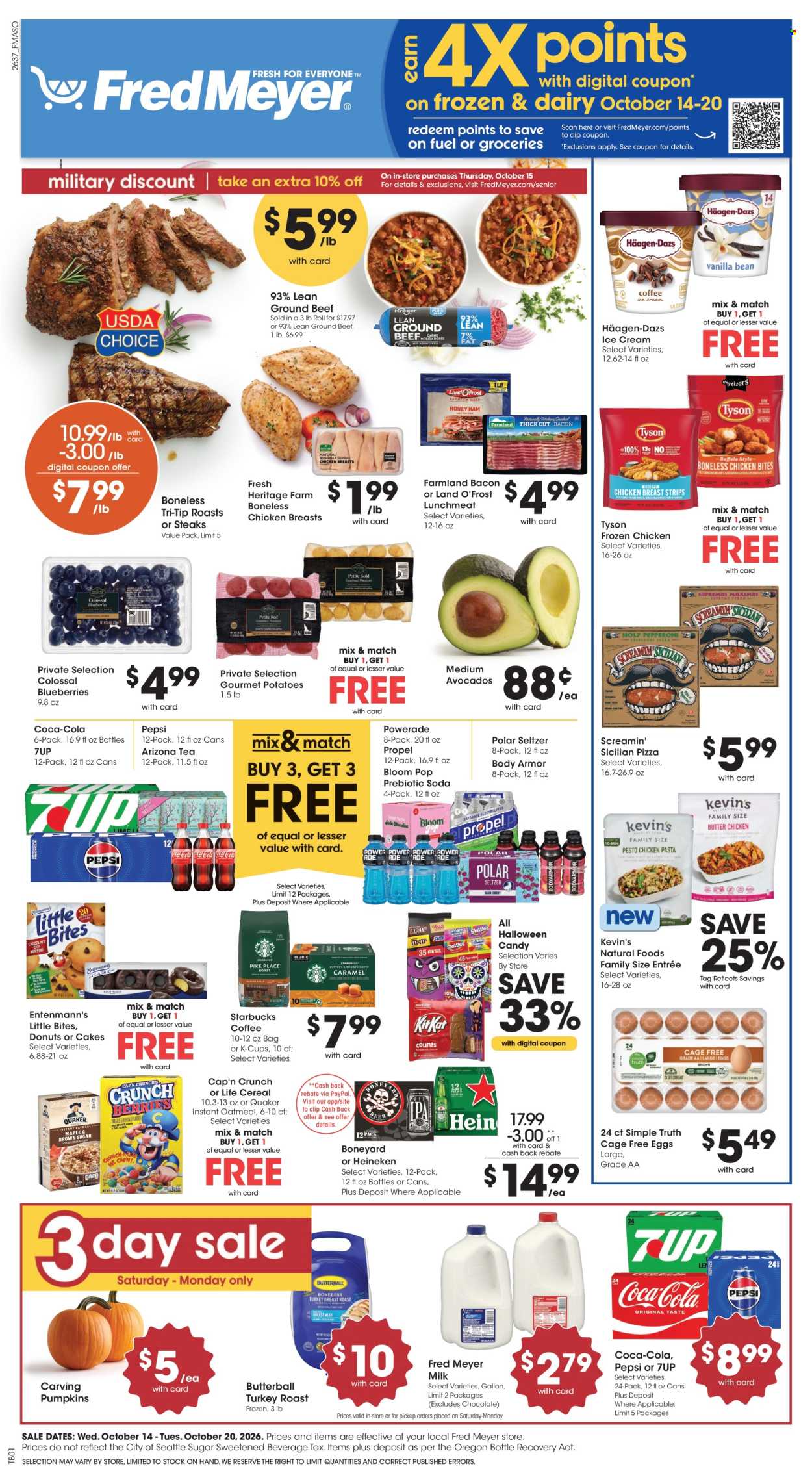 Fred Meyer ad  - 10.14.2026 - 10.20.2026. Page 1