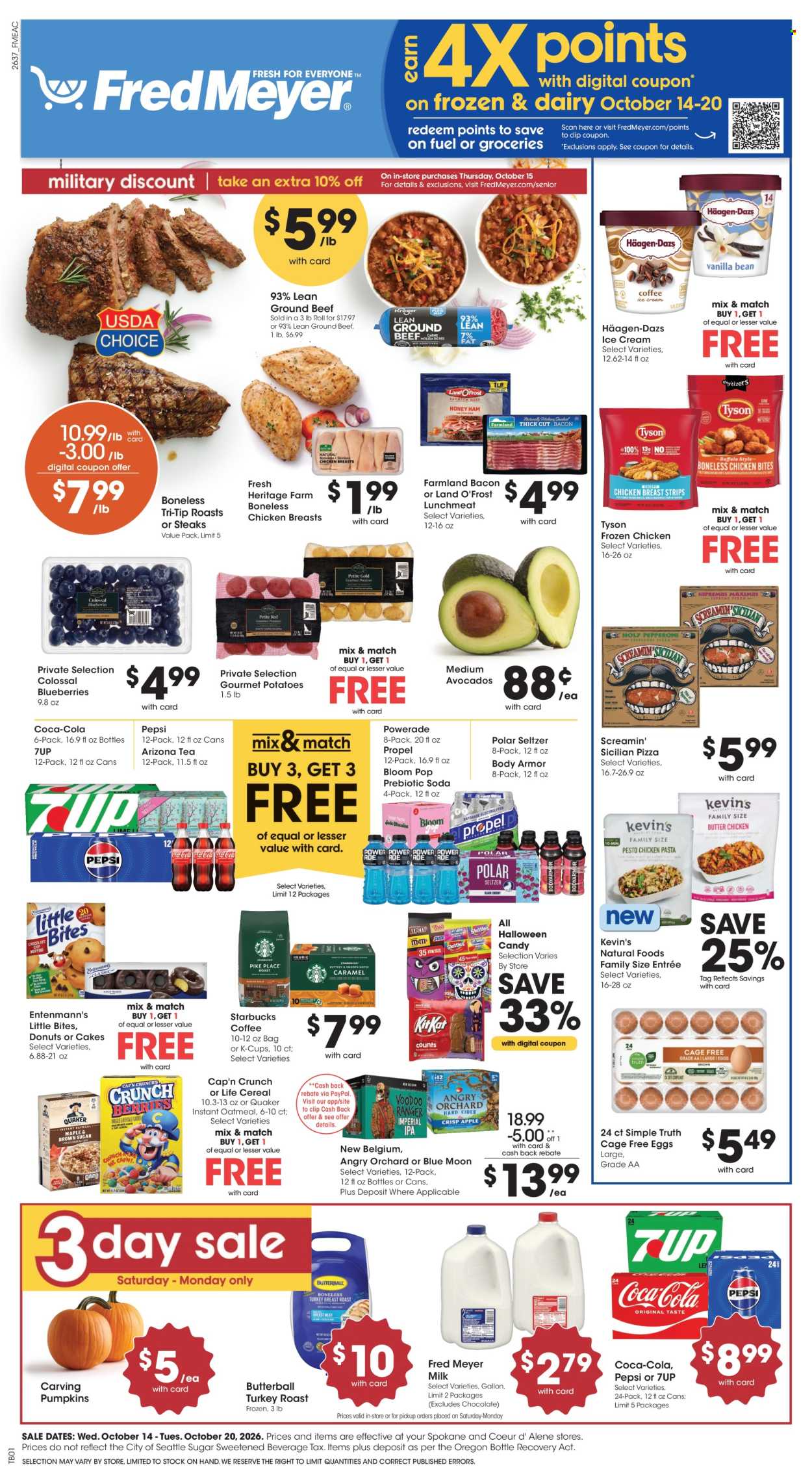 Fred Meyer ad  - 10.14.2026 - 10.20.2026. Page 1