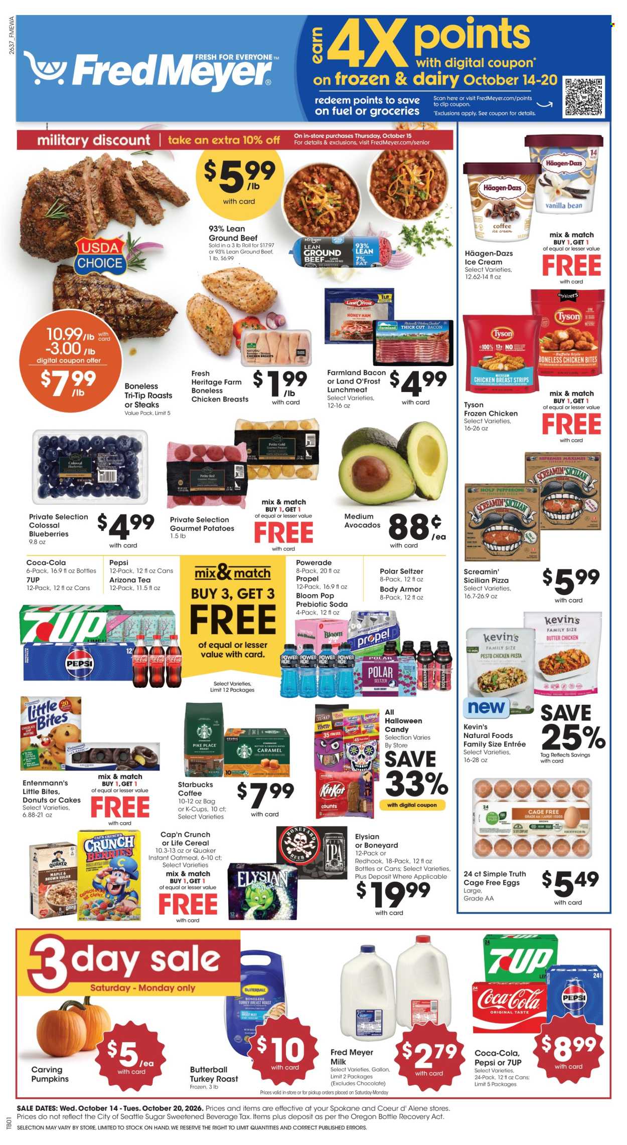 Fred Meyer ad  - 10.14.2026 - 10.20.2026. Page 1