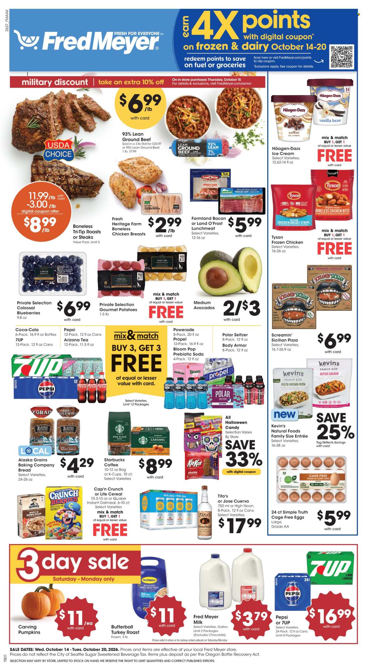 Fred Meyer ad  - 10.14.2026 - 10.20.2026. Page 1