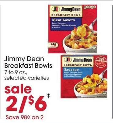Jimmy Dean Breakfast Bowls