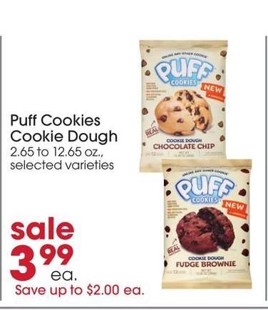 Puff Cookies Cookie Dough