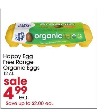 Happy Egg Free Range Organic Eggs