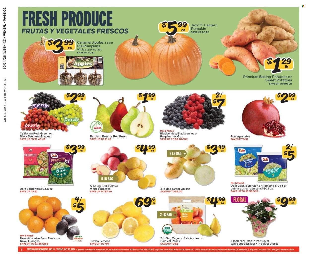 Winn Dixie ad  - 10.14.2026 - 10.20.2026. Page 2