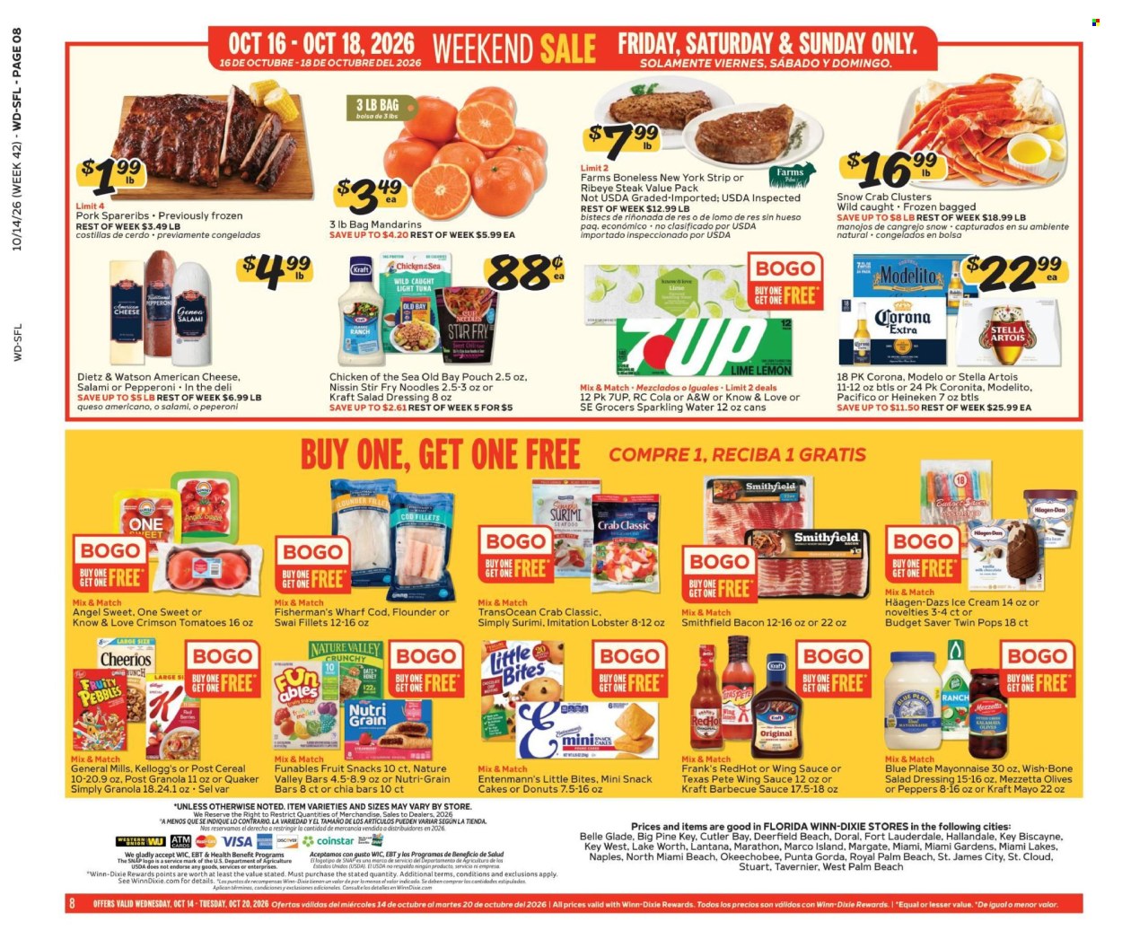 Winn Dixie ad  - 10.14.2026 - 10.20.2026. Page 8