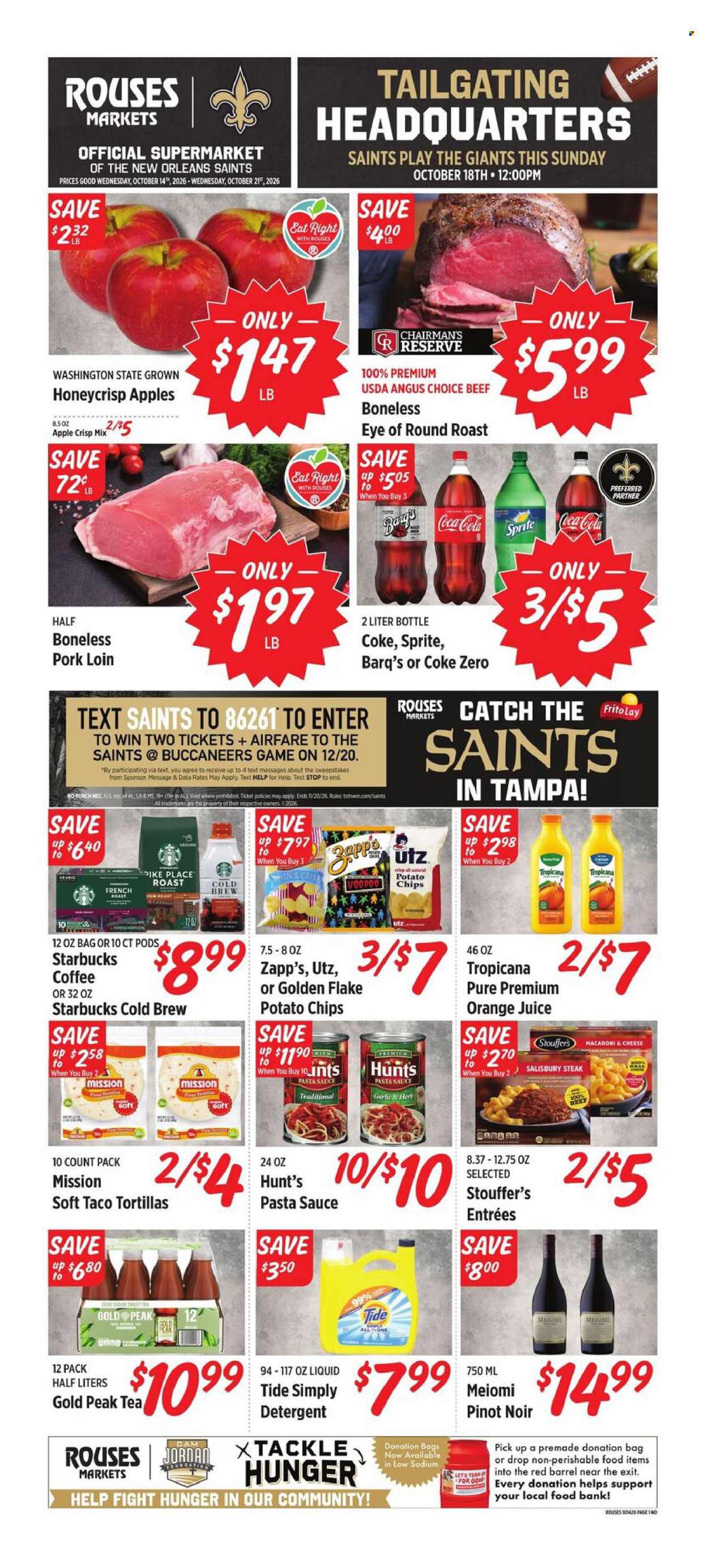 Rouses Markets ad  - 10.14.2026 - 10.21.2026. Page 1
