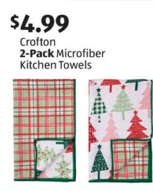 Crofton 2-Pack Microfiber Kitchen Towels